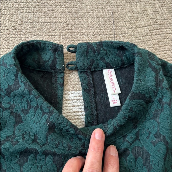 Xhilaration Green and Black Patterned Dress - Picture 2 of 4